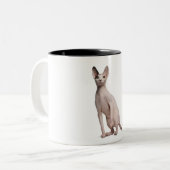 Sphynx (13 Monate alte) Zweifarbige Tasse (Vorderseite Links)