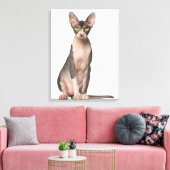 Sphynx (7 Monate alt), Sitzung Leinwanddruck (Insitu (Wohnzimmer))
