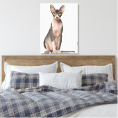 Sphynx (7 Monate alt), Sitzung Leinwanddruck (Insitu (Schlafzimmer))