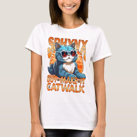 Sphynx, aber machen Sie es Catwalk. Tops & T-Shirt (Vorderseite)
