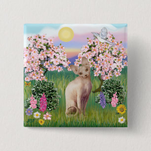 Sphynx Cat 1 - Blüten Button