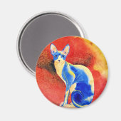 Sphynx Cat #1 Magnet (Vorderseite/Rückseite)