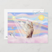 Sphynx Cat 1 - Wolken Postkarte (Vorne/Hinten)