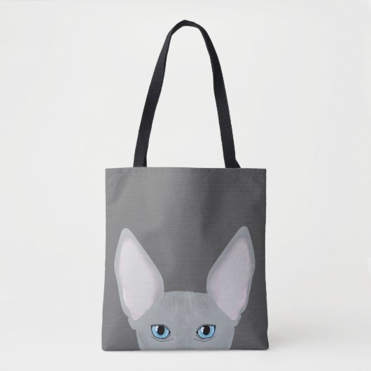 Sphynx Cat Allover Tote Bag Tasche (Vorderseite)