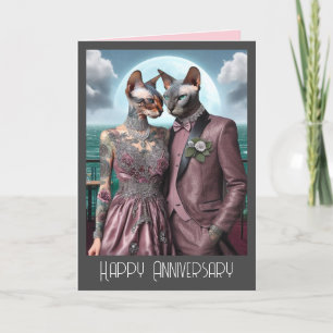 Sphynx Cat Anniversary Card   Gemeinsam Karte