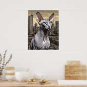 Sphynx Cat - Art Print Poster (Küche)