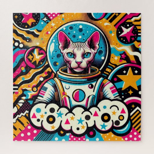 SPHYNX CAT-ASTRONAUT PUZZLE (Vertikal)