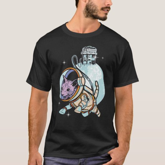 Sphynx Cat Astronaut Space Galaxy Cats Owner T-Shirt (Vorderseite)