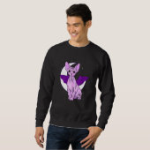 Sphynx Cat Bat Cute Pastel Goth Creepy Gothic Witc Sweatshirt (Vorne ganz)
