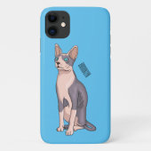 Sphynx cat cartoon illustration Case-Mate iPhone hülle (Rückseite)