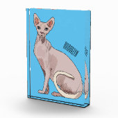 Sphynx cat cartoon illustration fotoblock (Rechts)