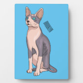 Sphynx cat cartoon illustration fotoplatte (Vorderseite)
