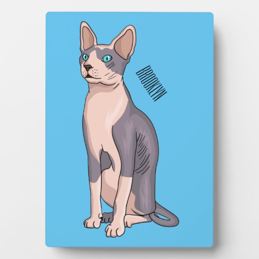 Sphynx cat cartoon illustration fotoplatte (Vorderseite)