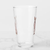 Sphynx cat cartoon illustration glas (Links)