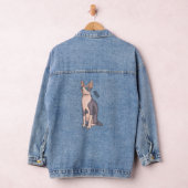 Sphynx cat cartoon illustration jeansjacke (Hangar)