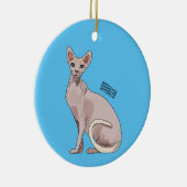 Sphynx cat cartoon illustration keramik ornament (Rechts)