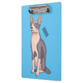 Sphynx cat cartoon illustration klemmbrett (Links)