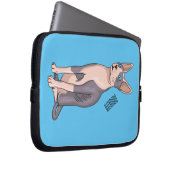 Sphynx cat cartoon illustration laptopschutzhülle (Vorne Rechts)