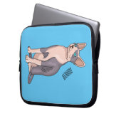 Sphynx cat cartoon illustration laptopschutzhülle (Vorderseite Links)