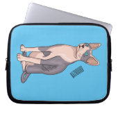 Sphynx cat cartoon illustration laptopschutzhülle (Vorderseite)