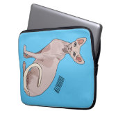 Sphynx cat cartoon illustration laptopschutzhülle (Vorderseite Links)