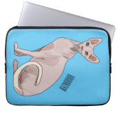 Sphynx cat cartoon illustration laptopschutzhülle (Vorderseite)