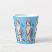 Sphynx cat cartoon illustration milchtasse (Vorderseite)
