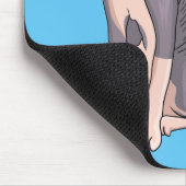 Sphynx cat cartoon illustration mousepad (Ecke)