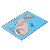 Sphynx cat cartoon illustration notizblock (Linke Seite)