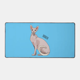 Sphynx cat cartoon illustration schreibtischunterlage