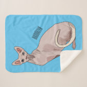 Sphynx cat cartoon illustration sherpadecke (Vorderseite (Horizontal))