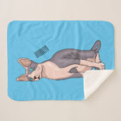 Sphynx cat cartoon illustration sherpadecke (Vorderseite (Horizontal))