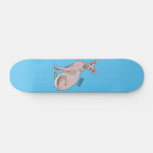 Sphynx cat cartoon illustration skateboard (Horizontal)