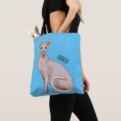 Sphynx cat cartoon illustration tasche (Von Nahem)