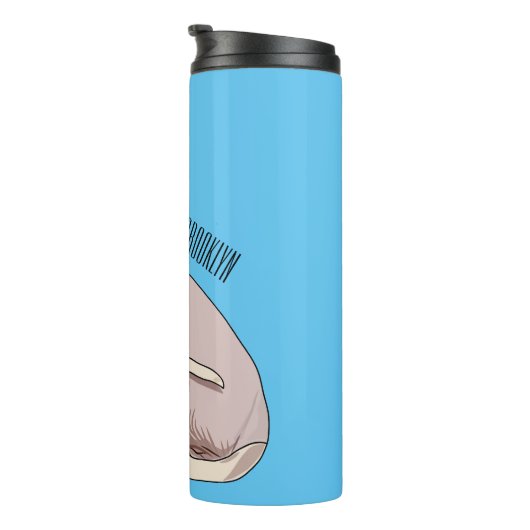 Sphynx cat cartoon illustration thermosbecher (Nach rechts gedreht)