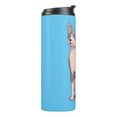 Sphynx cat cartoon illustration thermosbecher (Nach links gedreht)