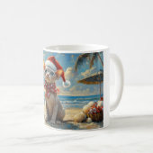 Sphynx Cat Christmas Vintag Beach Kaffeetasse (VorderseiteRechts)