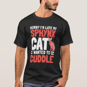 Sphynx Cat Cuddle Zucht Frischhaltetier Tier T-Shirt