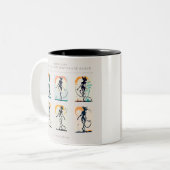 Sphynx Cat Dance Zweifarbige Tasse (Vorderseite Links)