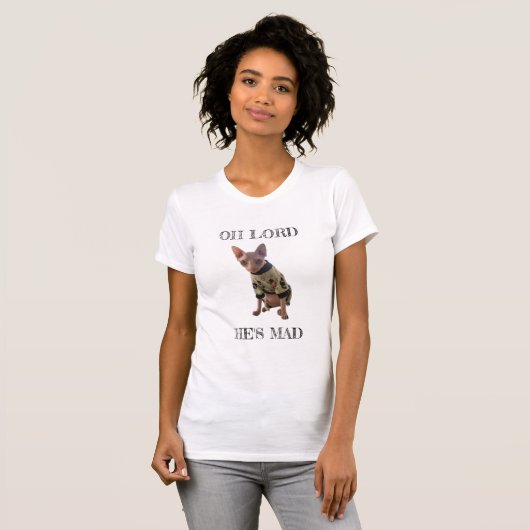 Sphynx Cat Funny T - Shirt (Vorne ganz)