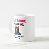 Sphynx Cat Gamer Funny Kaffeetasse (Vorderseite Links)