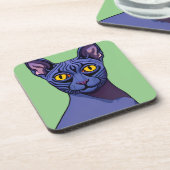 Sphynx Cat Getränkeuntersetzer (Linke Seite)