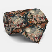 Sphynx Cat Halloween Spooky Krawatte (Gerollt)