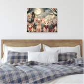 Sphynx Cat Halloween Spooky Leinwanddruck (Insitu (Schlafzimmer))