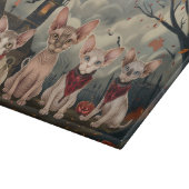Sphynx Cat Halloween Spooky Schneidebrett (Ecke)