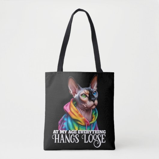 Sphynx Cat Hang Loose Birthday Tasche (Vorderseite)