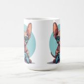 Sphynx Cat Holding Game Controller Kaffeetasse (Mittel)