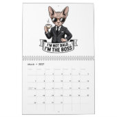 Sphynx Cat Humor Art | Flexible Quote Design Kalender (Mär 2027)