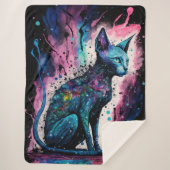Sphynx Cat I Originale Kunst Sherpadecke (Vorderseite)