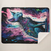 Sphynx Cat I Originale Kunst Sherpadecke (Vorderseite (Horizontal))